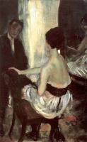 William James Glackens - Seated Actress with Mirror